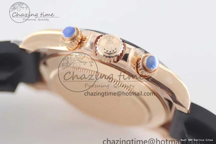 Good Copy Rolex Watches Strap TWF 904L 2416 Diamonds RG on 116515 A  Steel Best HighQuality RG Black Dial Daytona Edition Oysterflex 1:1 0114